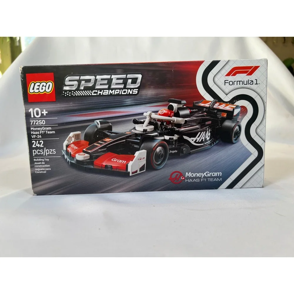 LEGO Speed Champions 77250 MoneyGram Haas F1 Team VF-24 Racing Car Set